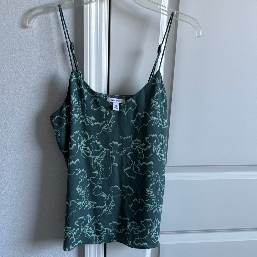 Nine West Floral Green Cami Top